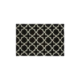Orsina Black and White Rug with Geometric Pattern for Stylish Interior Decor