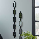 Shades 4 Seasons Black Hanging Mirror with Unique Frame Shades 4 Seasons