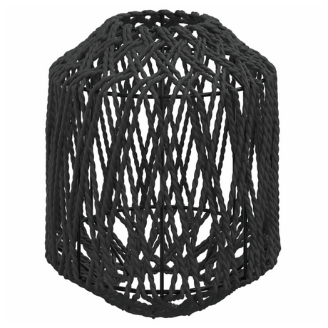 vidaXL Black Woven Lamp Shade for a Stylish and Modern Home Decoration