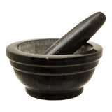 Orsina Black Mortar and Pestle for Grinding Spices and Herbs in the Kitchen