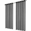 OLIVIA ROCCO Blackout Curtains with a geometric black and white pattern for light control