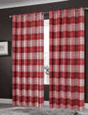 OLIVIA ROCCO Grey Check Blackout Curtains for Privacy