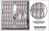OLIVIA ROCCO Grey Check Blackout Curtains for Privacy