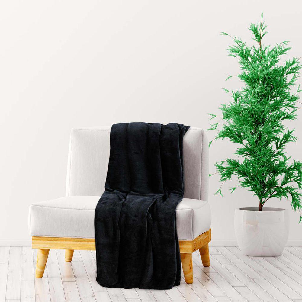 Blanket Black 150x200 cm Polyester vidaXL