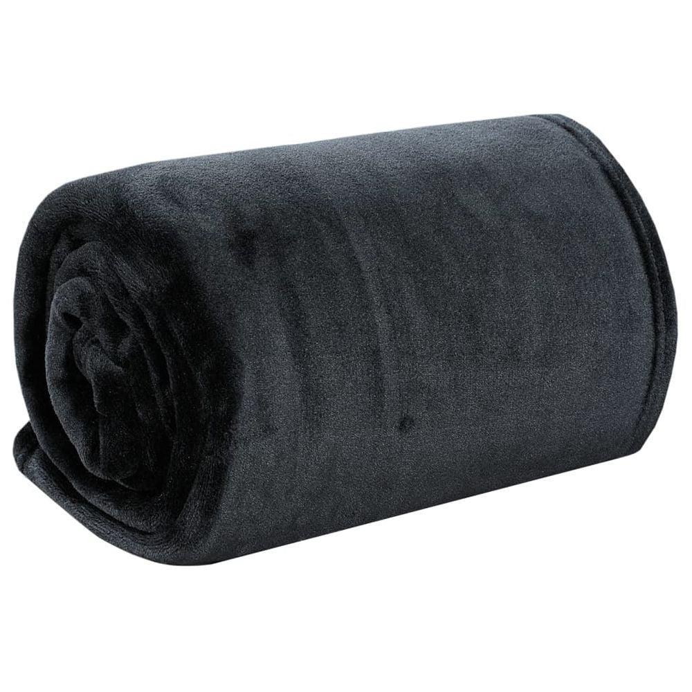 Blanket Black 150x200 cm Polyester vidaXL