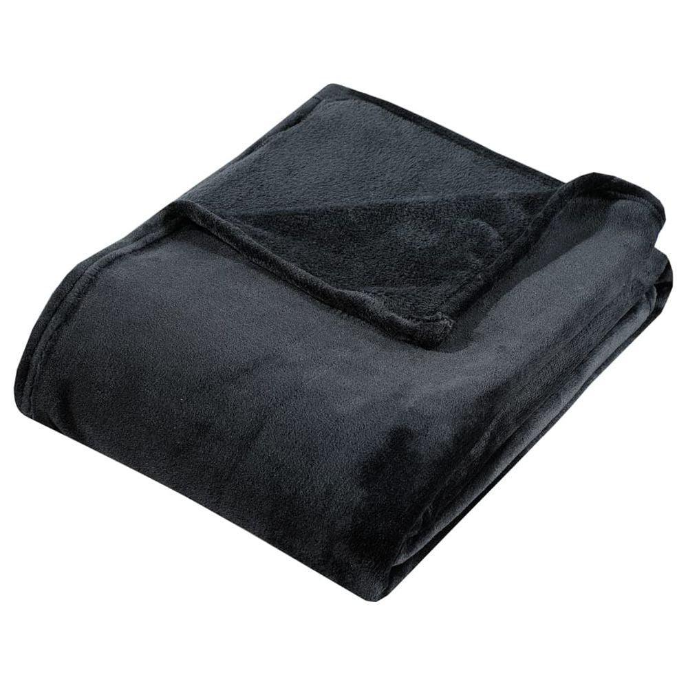 Blanket Black 150x200 cm Polyester vidaXL