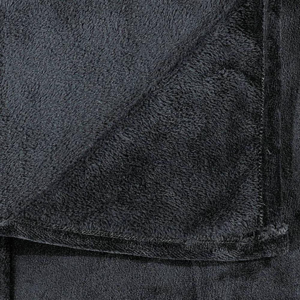 Blanket Black 150x200 cm Polyester vidaXL