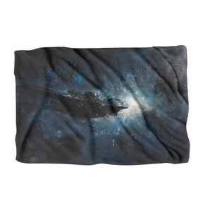 HOME ART HAVEN Black Cosmic Print Blanket with Soft Texture for Cozy Comfort