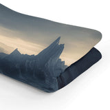 Beautiful HOME ART HAVEN blanket featuring a stunning mountain landscape design