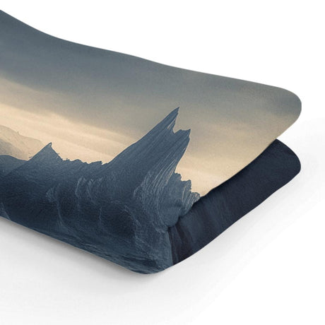 Beautiful HOME ART HAVEN blanket featuring a stunning mountain landscape design