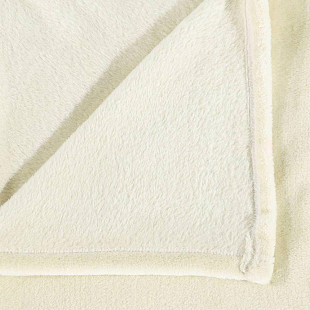 Blanket Cream 150x200 cm Polyester vidaXL