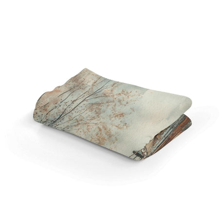 HOME ART HAVEN Soft Blanket with Elegant Tree Design for Cozy Comfort