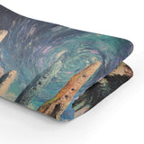 HOME ART HAVEN Artistic Swirling Design Blanket for Cozy Decor and Warmth