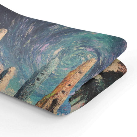 HOME ART HAVEN Artistic Swirling Design Blanket for Cozy Decor and Warmth