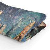 HOME ART HAVEN Artistic Swirling Design Blanket for Cozy Decor and Warmth