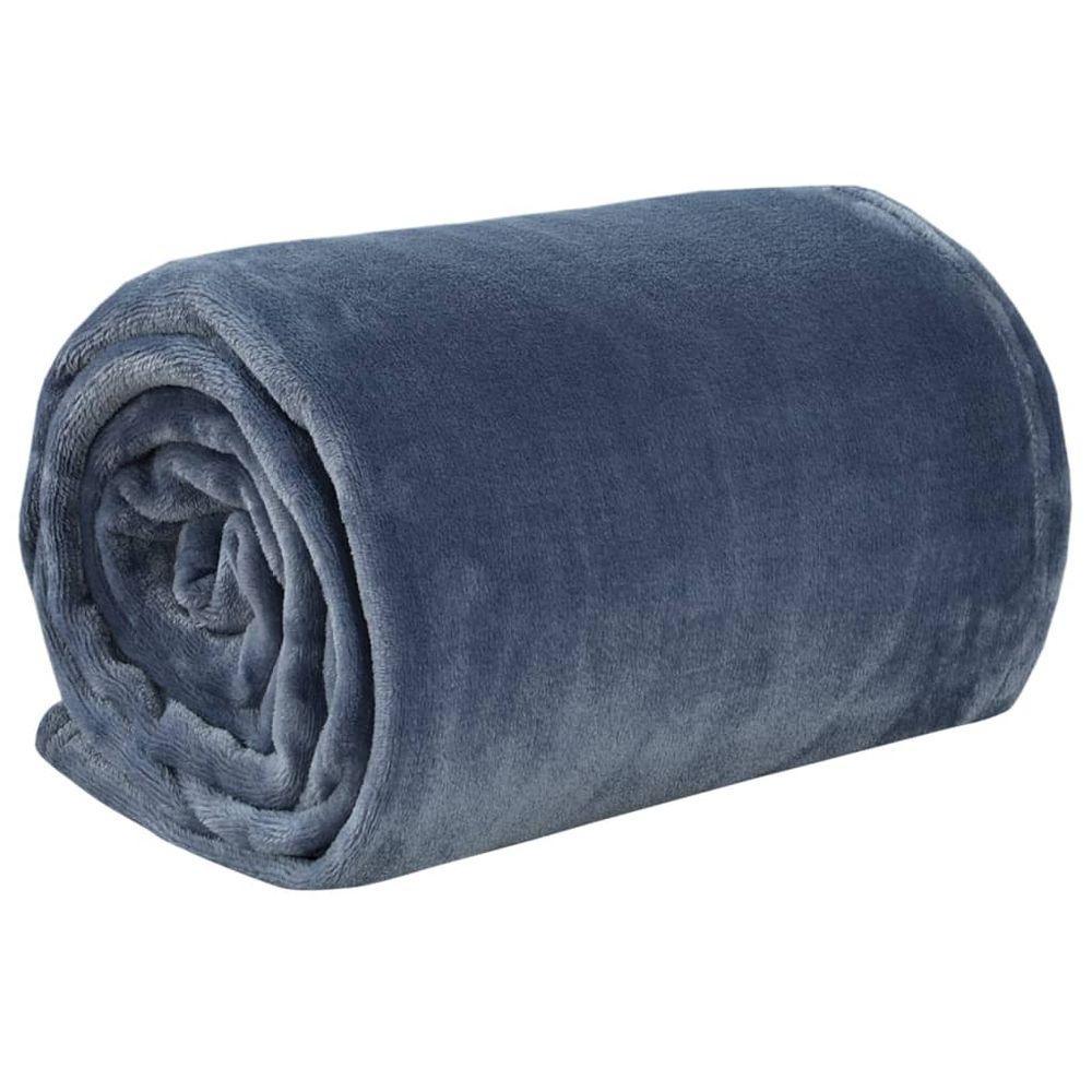 Blanket Ultimate Grey 150x200 cm Polyester vidaXL