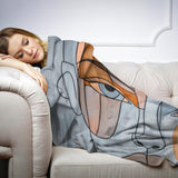HOME ART HAVEN Artistic Blanket Featuring Abstract Faces for Cozy and Stylish Comfort