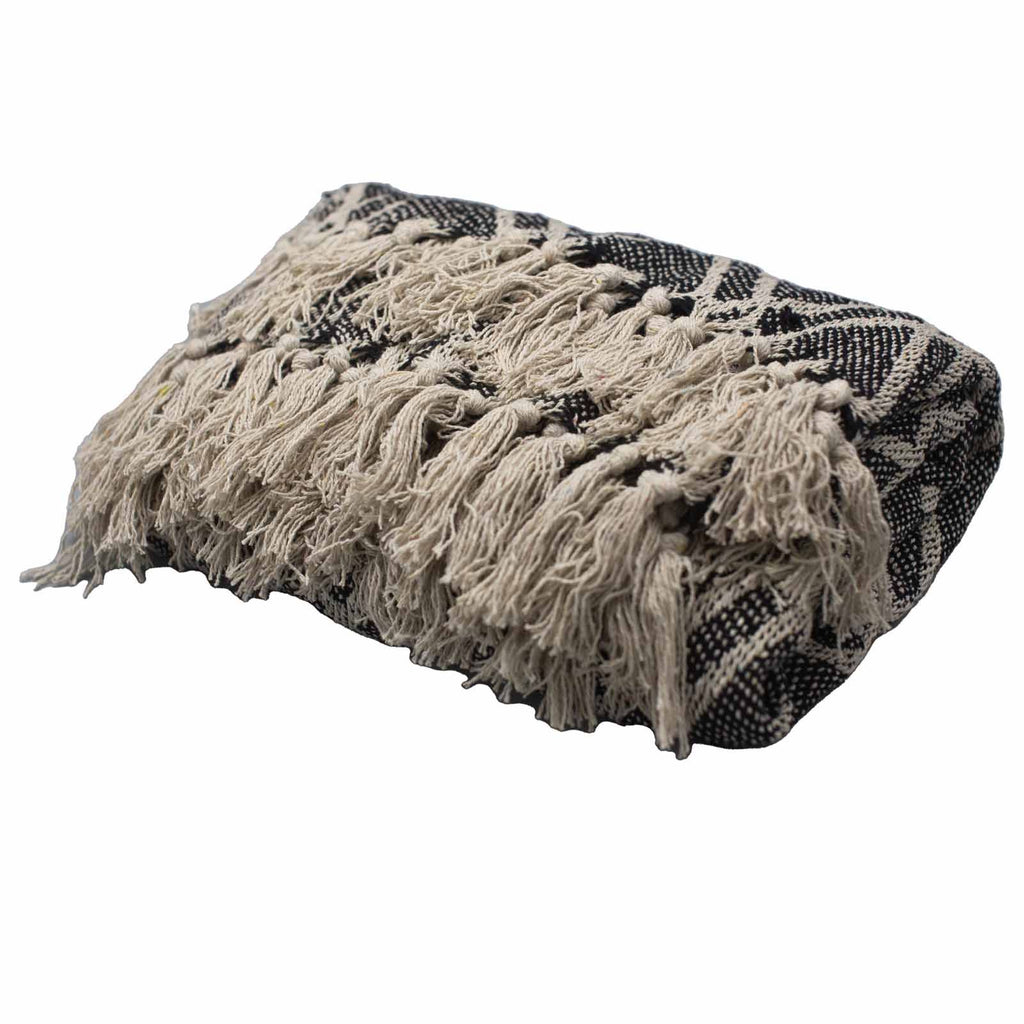 Boho Comfort Throws - 125x150cm - Black & Biege Regency AW-Dropship