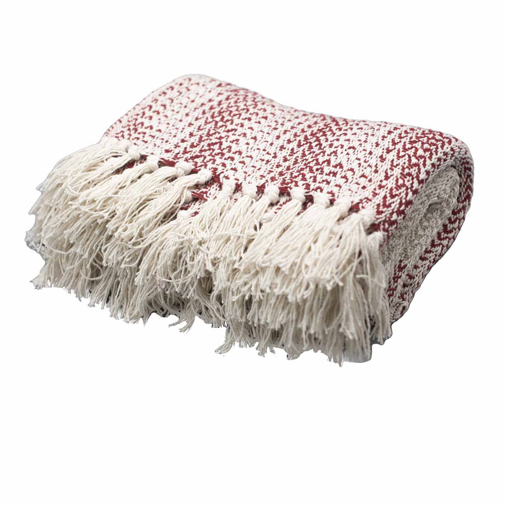 Boho Comfort Throws - 125x150cm - Ruby Two Tone AW-Dropship