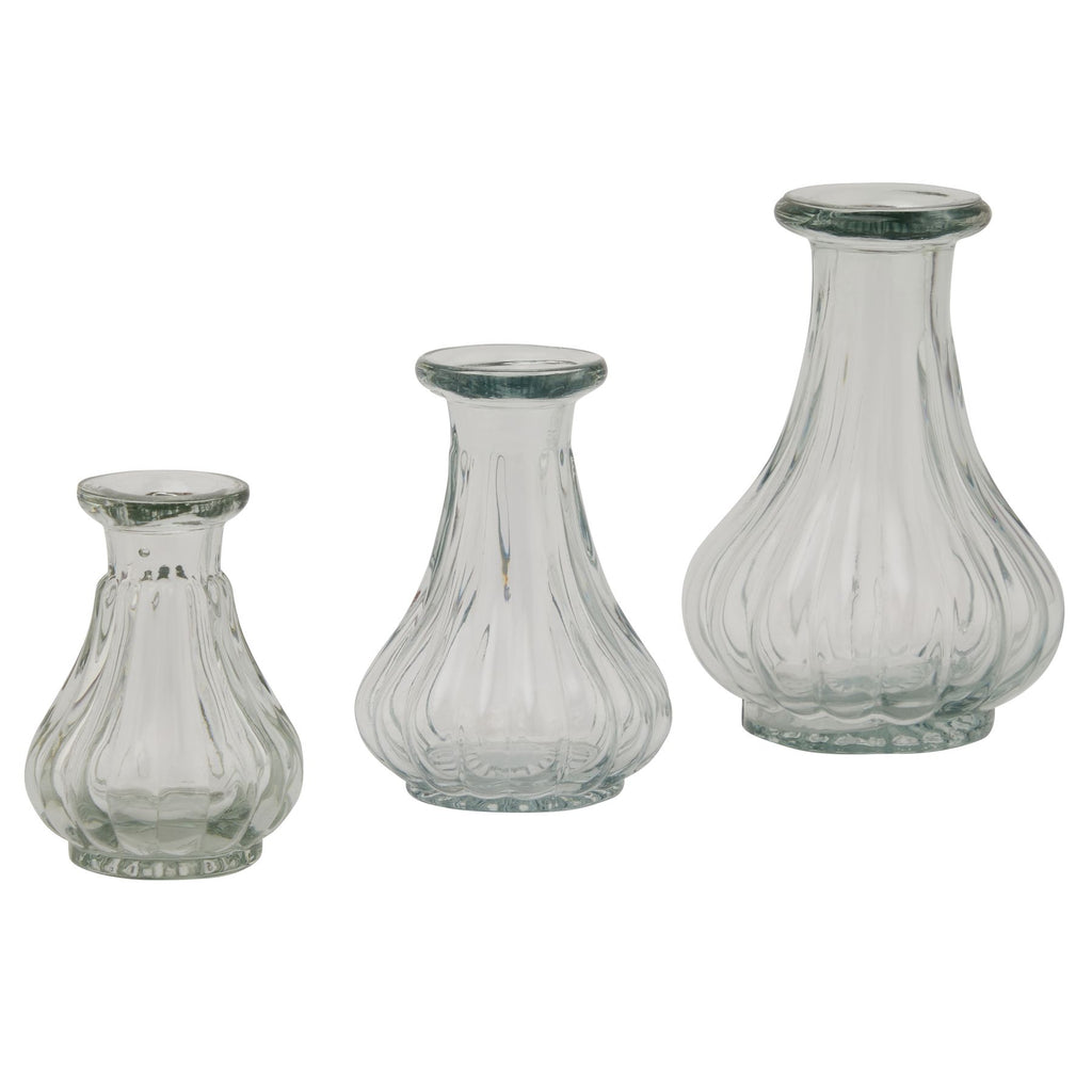 Shades 4 Seasons Clear Fluted Glass Bud Vase Shades 4 Seasons