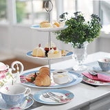 Elegant three-tier Cake Stand from London Boutique Lifestyle displaying pastries and desserts