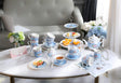 Elegant blue floral tea cup set from London Boutique Lifestyle for afternoon tea gatherings