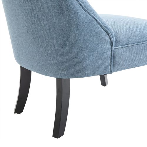 HOMCOM Blue Sofa Dining Chair With Cushion - Stylish Decor HOMCOM