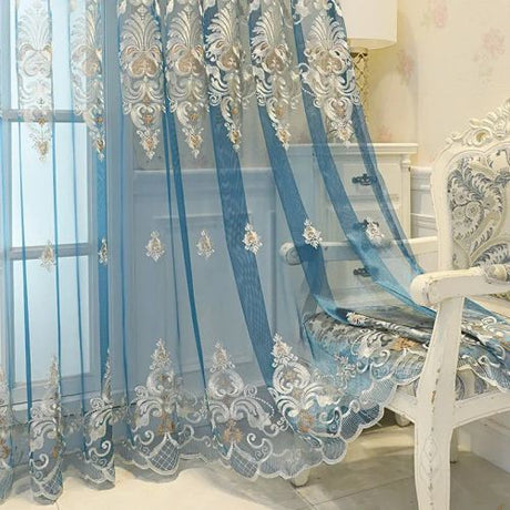 Elegant Voile Tulle Curtain - Translucent Shading for Home or Office N/A