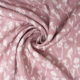 BellaMoon Body Pillow cover with elegant floral design in soft pink fabric