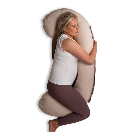 BellaMoon Body Pillow providing support for side sleepers and enhancing comfort while resting