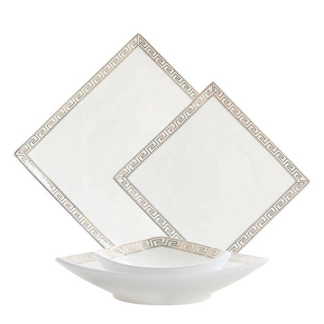 The Glamour Bone China Dinner Set - 16 | 24 Piece 24 pieces KitchBoom