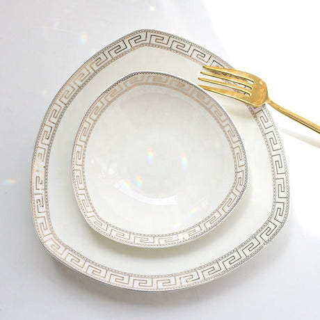 The Glamour Bone China Dinner Set - 16 | 24 Piece KitchBoom