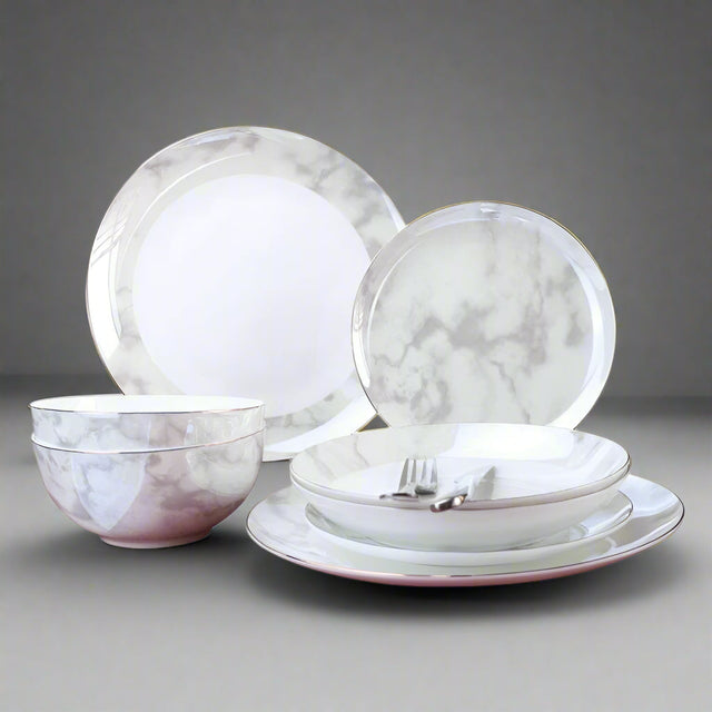 Carrara Bone China Dinner Set - 16 | 24 Piece KitchBoom