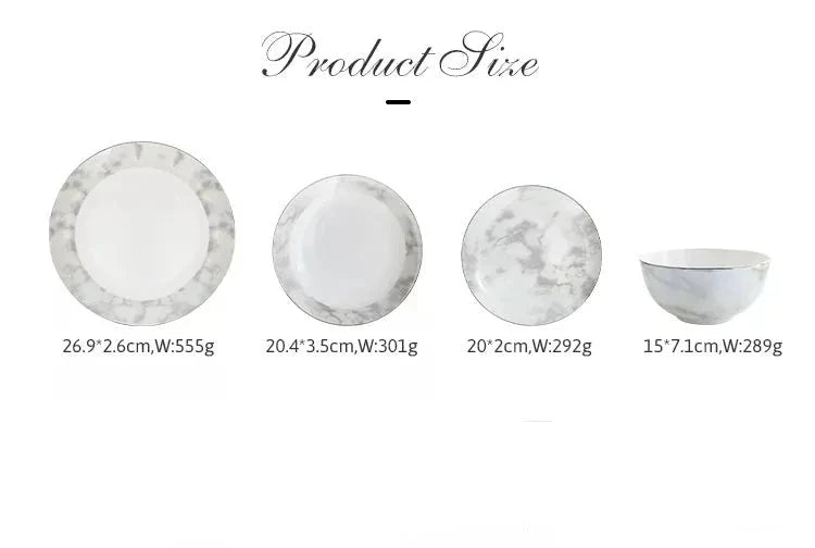 Carrara Bone China Dinner Set - 16 | 24 Piece KitchBoom