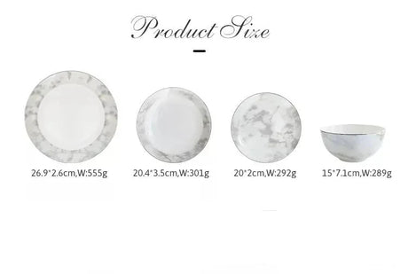 Carrara Bone China Dinner Set - 16 | 24 Piece KitchBoom