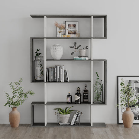 Modern Decortie bookcase in a stylish design with open shelving for books and decor
