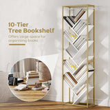 10-Tier Tree Bookshelf by Wise Galleria offering large space for organising books with a stylish design
