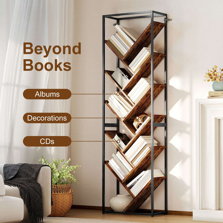 Stylish Wise Galleria Bookshelf with zigzag design for albums, decorations, and CDs