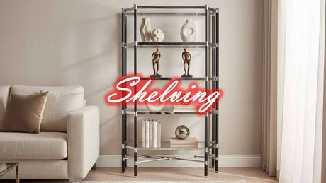 Elegant Wise Galleria bookshelf with modern design showcasing decorative items and vases