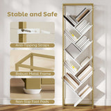 Stylish Wise Galleria Bookshelf with robust metal frame and anti-tipping straps for safety