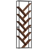 Stylish Wise Galleria bookshelf with a zigzag design and wooden shelves for modern interiors