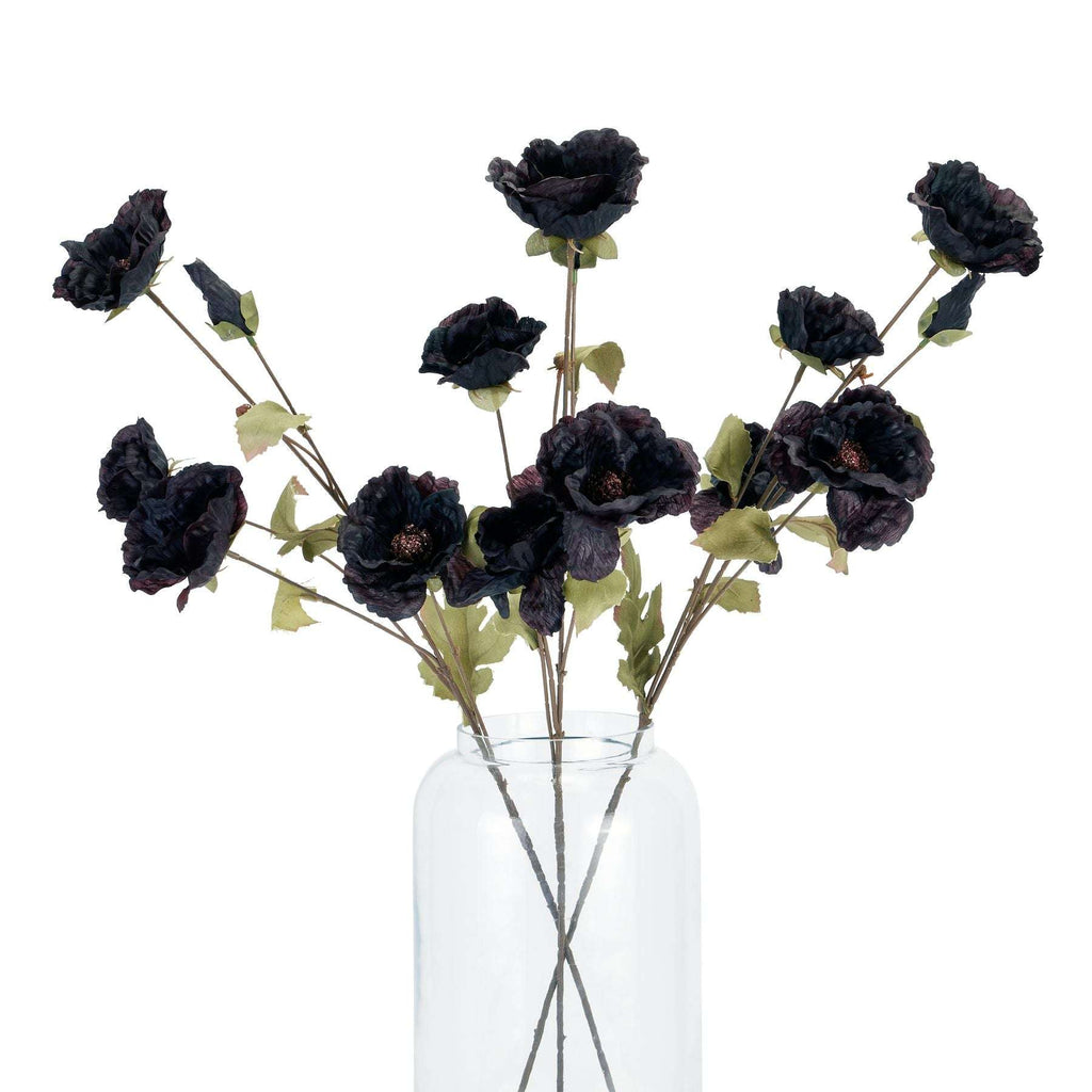 Shades 4 Seasons Black Poppy Stem - Lifelike Single Stem Shades 4 Seasons