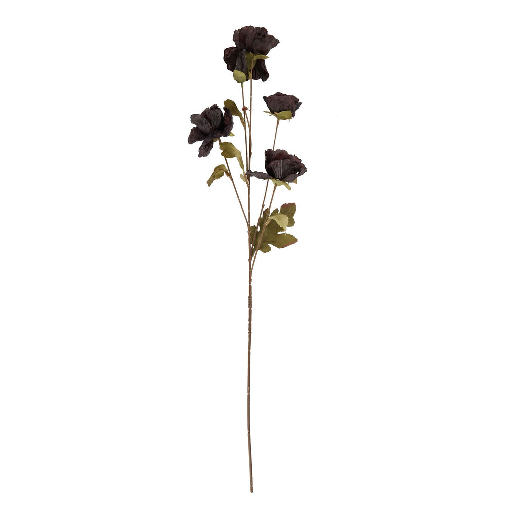 Shades 4 Seasons Black Poppy Stem - Lifelike Single Stem Shades 4 Seasons