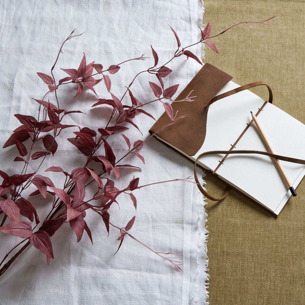 Shades 4 Seasons Burgundy Leaf Artificial Autumn Stem BURGUNDY PLASTIC Shades 4 Seasons