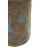 Orsina Bottle Vase with a unique textured finish in earthy tones and shimmering accents