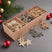 Pack Of 90 Wooden Star Hanging Decorations BROWN WOOD Shades 4 Seasons