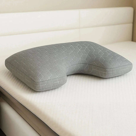 Brightr Sleep Memory Foam pillow designed for side sleepers with adjustable hypo-allergenic support
