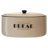 Orsina Retro Bread Bin in Cream with Black Text for Stylish Kitchen Storage