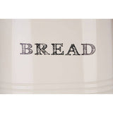Orsina Bread Bin in Cream with 'BREAD' Text Design for Kitchen Storage