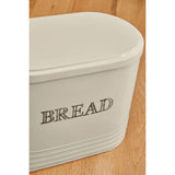 Orsina White Bread Bin with a Stylish Design and Bold 'BREAD' Print on the Front